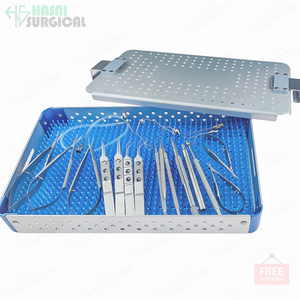 Juego de 21 Piezas de Instrumentos Quirúrgicos Oftálmicos de Acero Inoxidable para Cirugía de Cataratas, Herramientas de Microcirugía Ocular, Certificación CE, Grado A+ - Product Image 4
