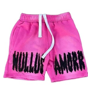 Shorts lourds pour hommes en coton éponge surdimensionné à séchage rapide respirant en détresse Vintage lavage à l'acide Shorts pour hommes - Product Image 4