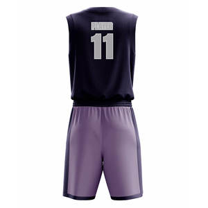 ชุดบาสเก็ตบอลสั่งทำยอดนิยม แขนสั้น น้ำหนักเบา ระบายอากาศได้ดี สำหรับทีม มีไซส์พลัส ราคาประหยัด - Product Image 4