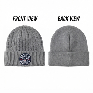 Gorro de Invierno Personalizado Unisex para Adultos, 240 GSM, Tejido Acrílico Premium, Multicolor, Diseño Gráfico de 4 Paneles con Logotipo de EE. UU. - Product Image 3