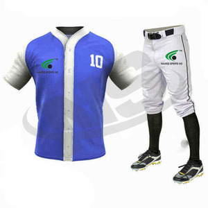 Uniforme de baseball respirant de qualité supérieure personnalisé adulte 100% ensembles de maillots cousus en polyester vêtements d'équipe de sport à séchage rapide OEM - Product Image 4