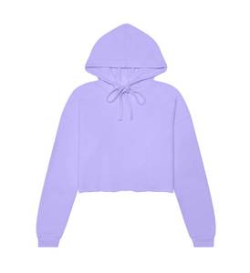 New Deal Sudaderas con capucha recortadas personalizadas Mujer Jersey de rizo de algodón en blanco Cualquier tamaño Sudaderas con capucha cortas de diseño de impresión personalizada para mujer - Product Image 1