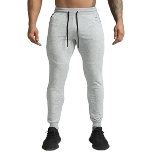 High Quality French Terry Lightweight Straight Mid <b>Polyester</b> Running Pockets Training Fitness Sports Sweatpants Gym <b>Joggers</b> Pant - Product Image 1