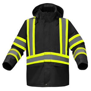 Veste de sécurité légère, classe 1 ANSI, haute qualité, résistante à l'eau, panneaux réfléchissants en polyester, manches ajustables, multiples - Product Image 4