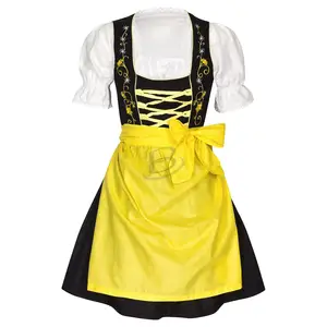 Deluxe Lady Dirndl Oktoberfest Costume Bavarian National Pink Plaid Wench Outfit Cosplay Carnival Fancy Party Dress 2024