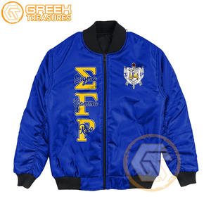 Veste universitaire personnalisée Sigma Gamma Rho en polyester brodé sororité vêtements grecs respirants de haute qualité vestes pour femmes - Product Image 4