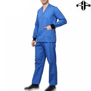 Trajes de manga corta con cuello en V y bolsillos para hombre, conjuntos de uniformes médicos a medida, uniformes de enfermería para médicos de hospital para hombre - Product Image 4