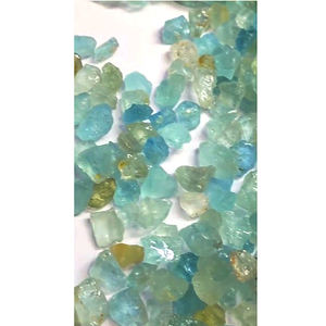 Alta calidad 760 Uds ventas de hierro natural Material de piedras preciosas en bruto 6mm-15mm aguamarina verde 1740 Cts lote piedras preciosas sueltas US $80-vendido - Product Image 1