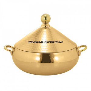 Meilleures ventes Casserole en métal de luxe au design arabe dernière collection avec chauffe-plats pour garder les aliments au chaud - Product Image 5