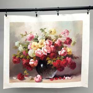 100% dipinto a mano 24 In× 20 in olio su tela arte campo classico - Product Image 4