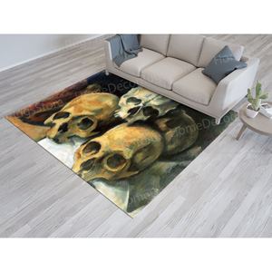 Alfombra Pirámide de Calaveras de Paul Cézanne, Alfombras Personalizadas, Alfombras Grandes, Alfombra para Cuarto de Hombre, Alfombra Suave con Pelo - Product Image 1