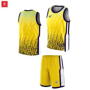 Rockfire JP Ensemble de maillots de basket-ball lavés de luxe de haute qualité Uniforme de sport personnalisé respirant 100% polyester Bon prix OEM - Product Image 5