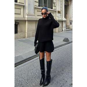 Ensemble de chandails pour femmes Ivan 9495-09, col montant côtelé, ensemble en tricot - Product Image 1