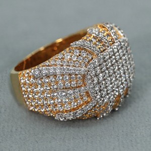 Anillo de oro amarillo de 14 quilates con diamante creado en laboratorio para regalo de cumpleaños con diamantes de claridad VVS - Product Image 4