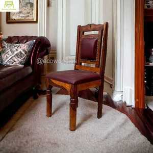เก้าอี้รับประทานอาหารไม้เนื้อแข็งคลาสสิกวินเทจราคาต่ําร้านอาหารเก้าอี้รับประทานอาหารคาเฟ่พร้อมขาไม้สําหรับร้านอาหาร - Product Image 2