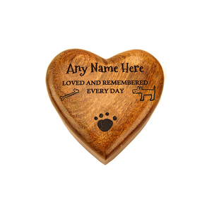 Handcrafted Rosewood Heart-Shaped Cremation <b>Urn</b> Personalized Wooden <b>Urns</b> for Ashes Engraved with Animal and Home Themes - Product Image 1