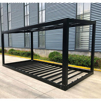 Kit de structure en acier préfabriquée pour maison modulaire australienne, construction rapide et facile, petite maison, appartement pour grand-mère, 20 pieds, 6 m x 3 m, toit en forme de chapeau de paille, kit de structure en acier préfabriqué