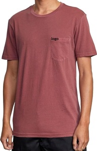 Camiseta para hombre con logotipo Camiseta de cuello redondo de algodón de manga corta ajustada para hombre de BD - Product Image 2