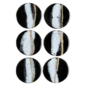 Sous-verres en résine pailletée faits à la main pour boissons Sous-verres en résine gris Fabriqués à la main Sous-verre fabricant de l'Inde - Product Image 5