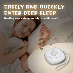 Nouvelle enceinte portable pour la maison et les voyages avec bruit blanc pour enfants, lumières apaisantes, musique et éclairage pour le sommeil des bébés - Product Image 3