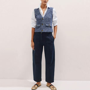 Blusas Blancas con Botones Delanteros de Fabricante OEM, Tops Elegantes para Mujer, Corte Holgado, Manga Larga, Camisas Básicas de Algodón - Product Image 1