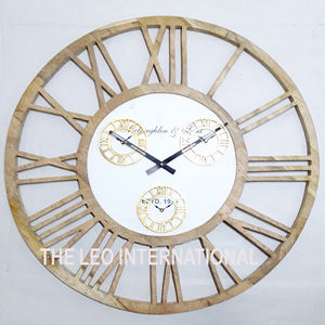 Horloge murale décorative silencieuse de style européen, design simple pour salon, en fer forgé, design transfrontalier, horloge en métal créative - Product Image 5