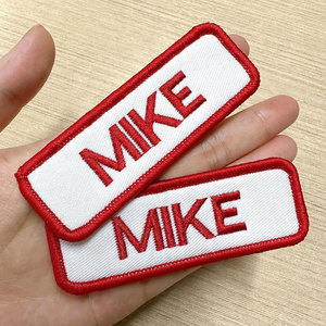 Parche de Nombre Bordado Personalizado, Etiquetas de Tela de Fieltro Blancas, Texto Personalizado, para Planchar o Coser en Ropa, Uniformes, Motocicletas, Gorras de Motociclista, Sombreros - Product Image 5