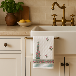 100% draps de serviette de bain en coton gaufré de luxe à séchage rapide compressés Super doux fabriqués à la main bloc imprimé Golf Design 60X90 pouces - Product Image 2