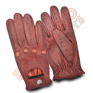 Gants de conduite en cuir pour femmes couleur personnalisée hiver chaud confortable gants d'habillage coupe-vent fabricant imperméable à l'eau - Product Image 2