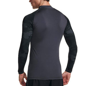 Nuevo diseño de camuflaje, mangas estampadas, cuello levantado, camisas de compresión, Material de nailon de poliéster, camisa Rash Guards Unisex - Product Image 3