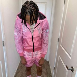 OEM <b>Wind</b> <b>Breaker</b> Sets Windproof Men Polyester Nylon Windbreaker Short Tracksuit Zipper Jackets And Shorts Two Piece Set - Product Image 6