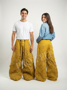 Pantalones Cargo de Mezclilla Desgastados Estilo Americano, Pierna Ancha, Estilo Urbano, Ajuste Holgado, Pantalones Utilitarios, Moda Casual, Ropa de Trabajo - Product Image 2