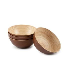 Set of 4 best selling wooden bowl <b>antique</b> design round shape wooden bowl high quality wooden bowl at best price - Product Image 1