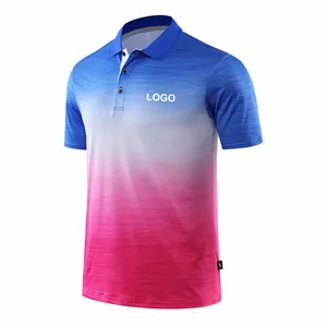 Yeni 100% kaliteli nefes özel nakış t-shirt düz % 100% polyester süblimasyon t-shirt Unisex Polo gömlekler