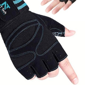 Gants de fitness haltérophilie respirants pour entraînement Service OEM Gants de musculation en cuir synthétique sur mesure - Product Image 5