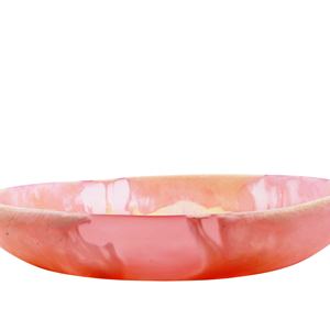 Plato Decorativo de Resina de Arte Moderno, Color Rosa, Hecho a Mano, Pulido, de Origen Indio, Ecológico, Apto para Lavavajillas, para Servir en Fiestas - Product Image 2