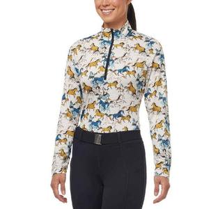 Camisa de equitación de manga larga para mujer, cortavientos, transpirable, elástica en cuatro direcciones, de spandex/poliéster, para competición Jodhpur - Product Image 2