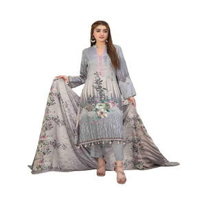 2023 été pelouse chemises robe nouveau manches longues pakistanais Shalwar kameez indien chemise robe femmes - Product Image 4