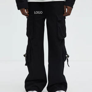 กางเกงคาร์โก้ปรับได้พร้อมกระเป๋าผ้าฝ้ายนุ่มระบายอากาศและสบายมีหลายกระเป๋า2026ดีไซน์ทรงตรงพอดีตัว - Product Image 1