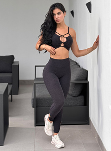 Mallas Flexibles de Cintura Alta para Mujer, Leggings de Cintura Alta de Alta Calidad, Respetuoso con el Medio Ambiente, Moda y Gimnasio - Product Image 2