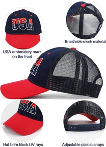 Wholesale Plain 5 Panel Trucker Cap Professional Custom Printing Embroidery Logo Mesh Premium Foam Trucker <b>Hat</b> - Product Image 5