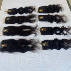 Trame indienne Grade 11A, cheveux lisses, fermeture en dentelle transparente, Extension capillaire vierge, fabrication en inde - Product Image 6