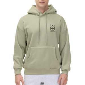 Nuevas sudaderas con capucha básicas para hombre, de alta calidad, transpirables, ligeras, con logotipo personalizado y bolsillo frontal. - Product Image 1