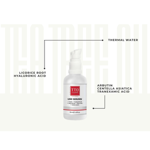 Sérum Visage Anti-Imperfections TTO Clinic 50ml à l'Huile d'Arbre à Thé, Acide Hyaluronique, Arbutine et Vitamine C – Éclaircissant, Anti-Âge et Anti-Rides pour la Peau - Product Image 1