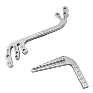 Instruments chirurgicaux en acier inoxydable certifiés CE Localisateur d'implants dentaires Guide de perçage 3 broches Pince de type S de type L Jauge de profondeur - Product Image 1
