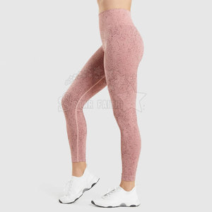 Leggings de Yoga para Mujer de Alta Calidad, Cintura Media Elástica, Impresión de Logotipo Personalizado, Pantalones Deportivos Transpirables, Moda de Gimnasio y Yoga - Product Image 1