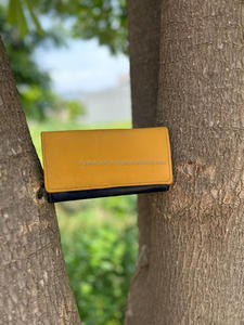 Nuevo bolso de mano de cuero de Color arcoíris reciclado hecho a mano Real para mujer, monedero multiusos de Color rechoncho elegante, tarjetero ATM, carteras de moda - Product Image 2