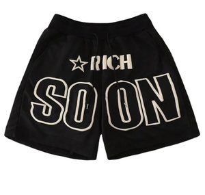 Pantalones Cortos Personalizados de Estilo Urbano, de Felpa Francesa, Algodón Grueso, Casuales, Holgados, Estilo Vintage, Lavado Ácido - Product Image 1