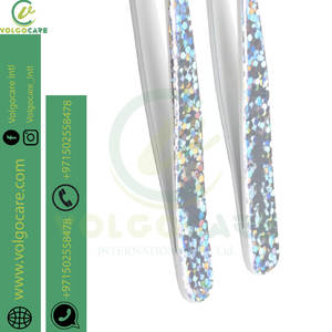 ชุดแหนบต่อขนตาแบบเคลือบกระดาษ2ชิ้นแบบมืออาชีพชุดสเตนเลสโค้งตรงเกรดอุตสาหกรรมแบบ DIY - Product Image 4