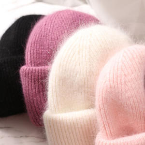 Gorros de Punto Jacquard al por Mayor, Gorro de Invierno para Mujer, Gorro Grueso de Tres Pliegues, Cálido y Sólido, Diseño OEM - Product Image 5